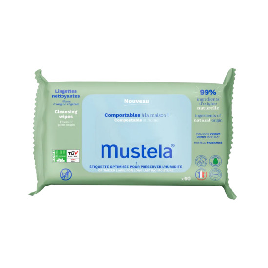 MUSTELA LINGETTES NETTOYANTES X60