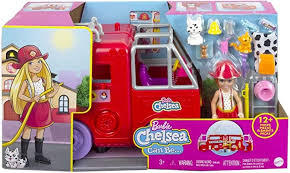 MATTEL BARBIE CHELSEA CAN BE CAMIION POMPIER