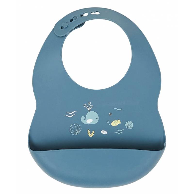 NATTOU BAVOIR IMPRIME EN SILICONE BLEU INFINITY