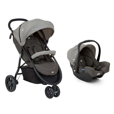 JOIE POUSSETTE TS LITETRAX 3 TRAVEL SYSTEM PARK PAWTER