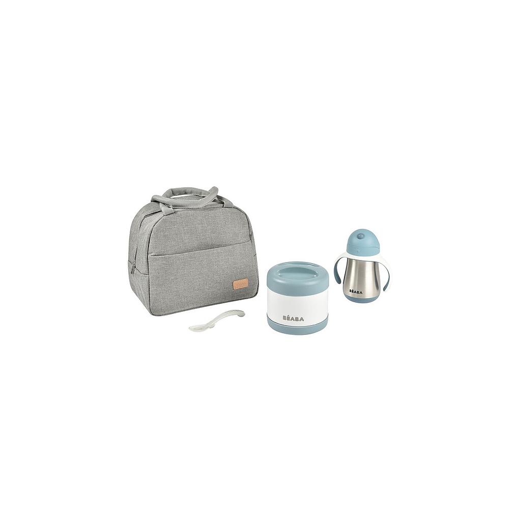 BEABA SET REPAS ON-THE-GO WINDY BLUE