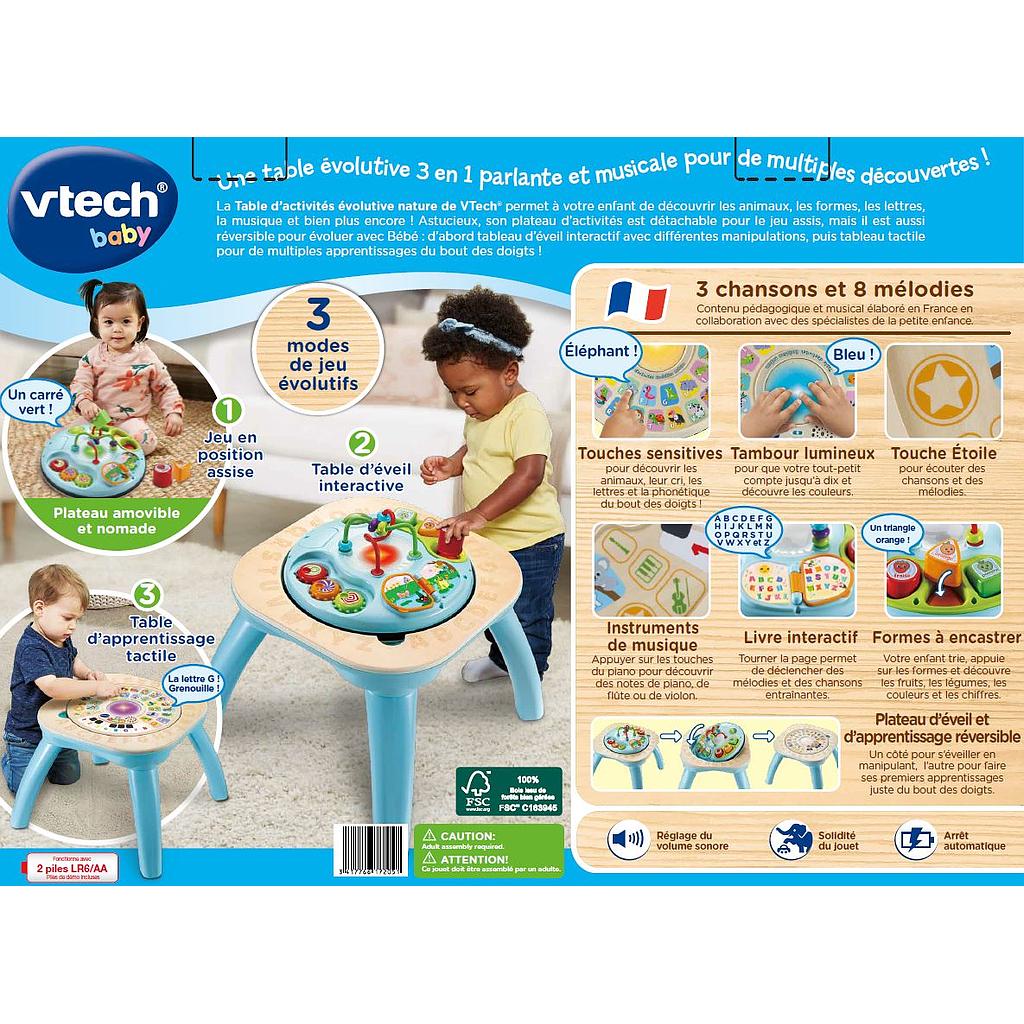 VTECH TABLE D'ACTIVITES EVOLUTIVE NATURE