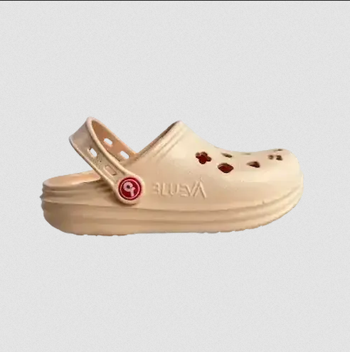 BLUEVA EVA SABOT ENFANT CREME DE PECHE