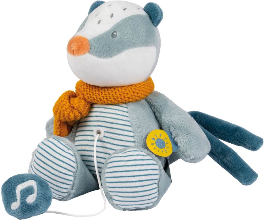 NATTOU Mini Peluche musicale blaireau Felix (FELIX &amp; LEO)