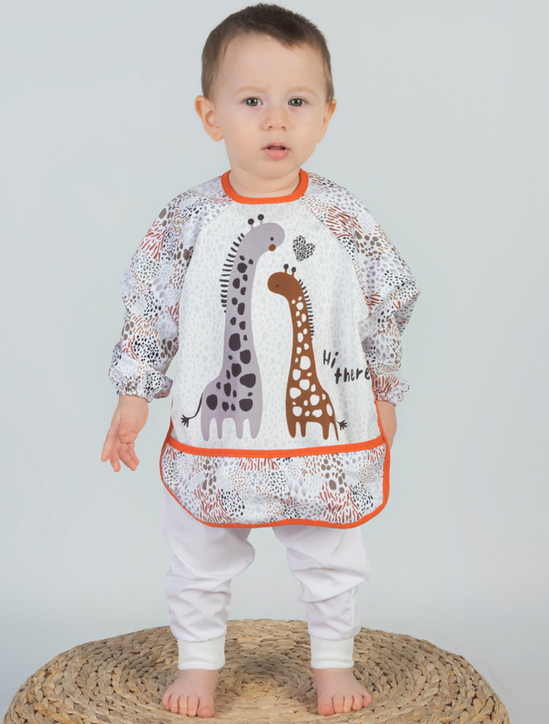 BEBECHI BAVOIR AVEC MANCHE GIRAFES