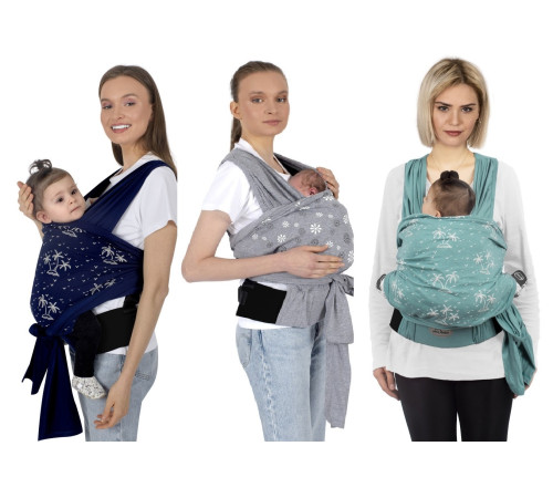 SEVIBEBE ECHARPE DE PORTAGE AVEC CEINTURE