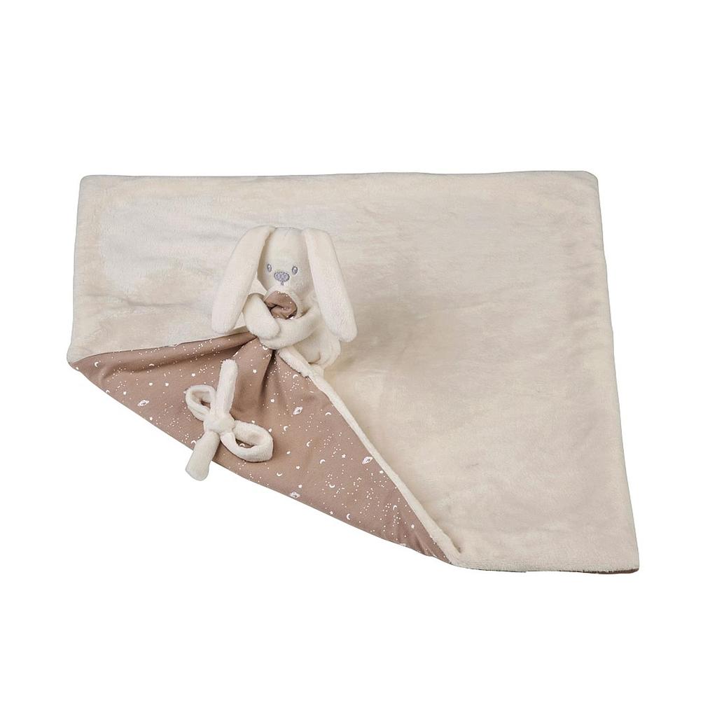 NATTOU Doudou plaid &quot;Glow in the dark&quot; sable (LAPIDOU)