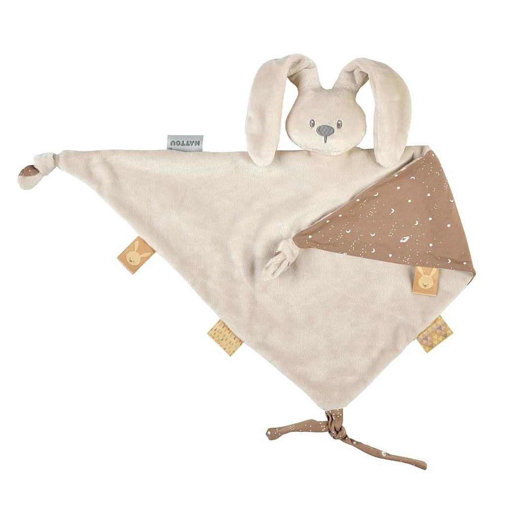 NATTOU Maxi doudou sable avec motif imprimé (LAPIDOU)