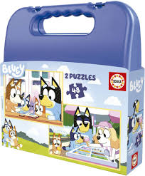 EDUCA VALISE PUZZLE BLUEY 2 PUZZLES