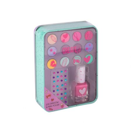 CREATE IT BOITE METALIQUE FARDS A PAUPIERES  ET VERNIS