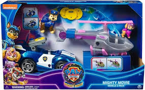 PAW PATROL THE MIGHTY MOVIE PACK 2 VEHICULES CHASE ET STELLA