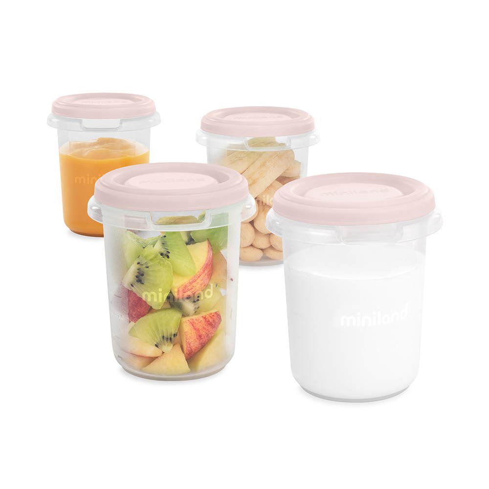 MINILAND Set de 4 Boite de conservation repas CANDY 250ML