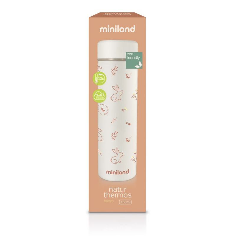 MINILAND Thermos en acier inoxydable 450 ML BUNNY