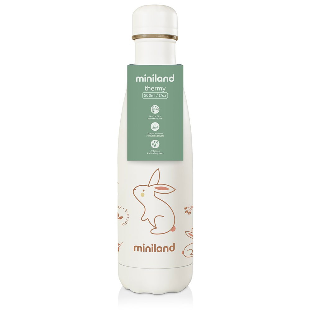 MINILAND Bouteille Isotherme en acier inoxydable 500 ML  BUNNY