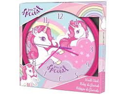 KIDS LICENSING HORLOGE MURALE LICORNE