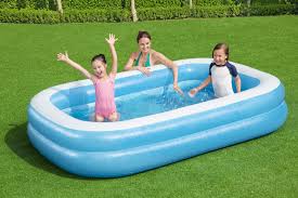 BESTWAY BLUE RECTANGULAR FAMILY POOL 2.62 / 1.75 / 51