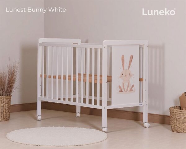LUNEKO LIT EN BOIS LUNEST WHITE BUNNY 120X60 CM