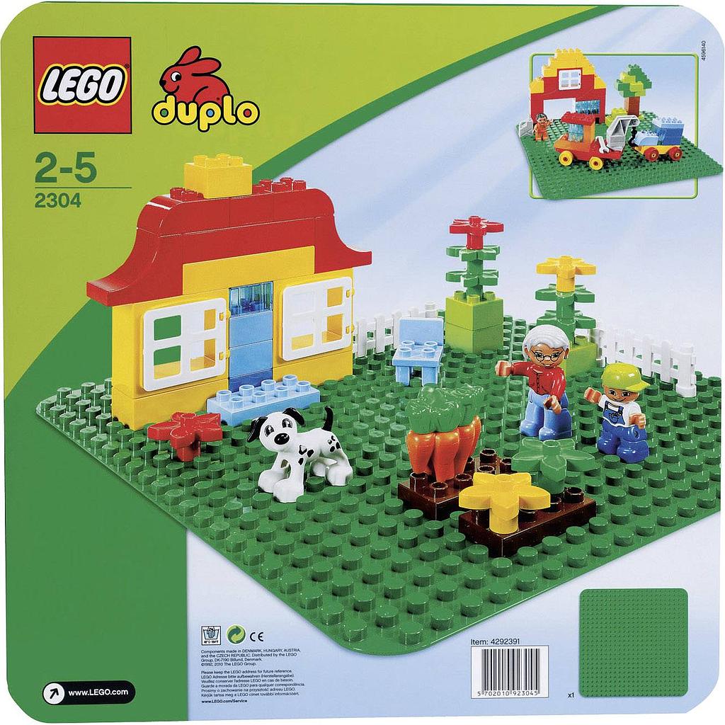 LEGO 2304 DUPLO LARGE GREEN BUILDING PLATE 6108928
