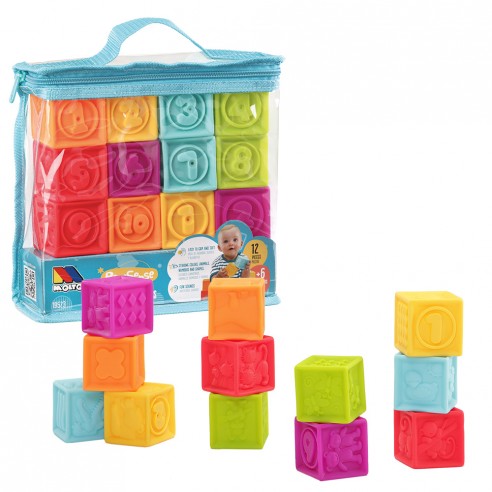 MOLTO LEGO SILICONE 1er AGE BLOC 12 PIECES