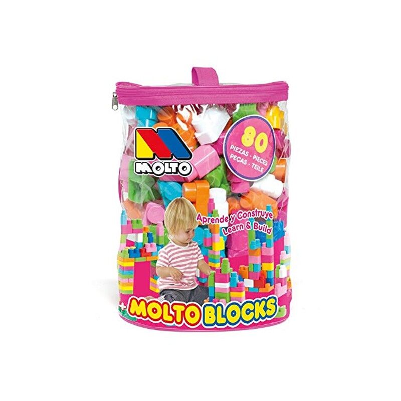 MOLTO LEGO SAC 80 PCS ROSE