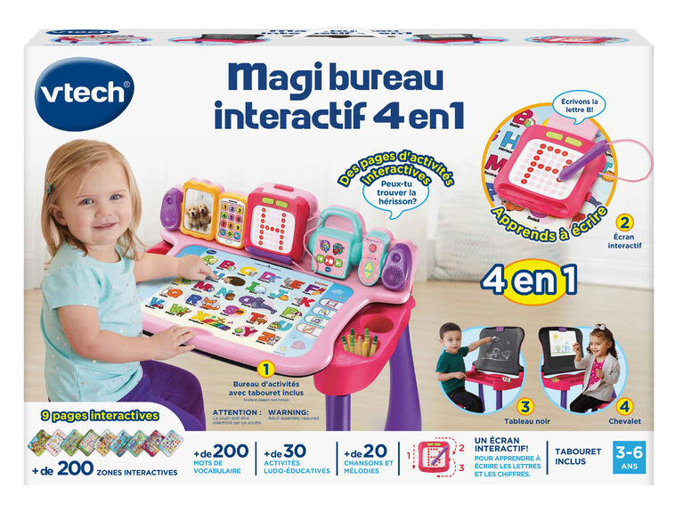 VTECH DIGIART MAGI BUREAU INTERACTIF 4EN1 ROSE