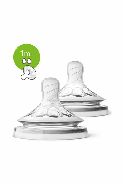 AVENT 2 TETINES NATUREL 1 M +