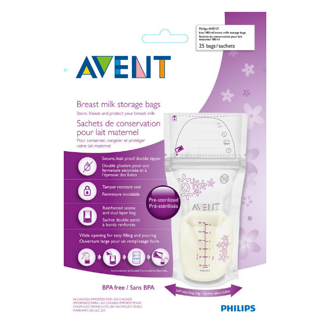 AVENT 25 SACHET DE CONSERVATION LAIT MATERNELLE
