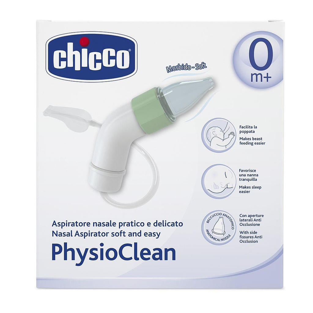 CHICCO ASPIRATEUR NASAL SOFT &amp; EASY PHYSIOCLEAN 0M+