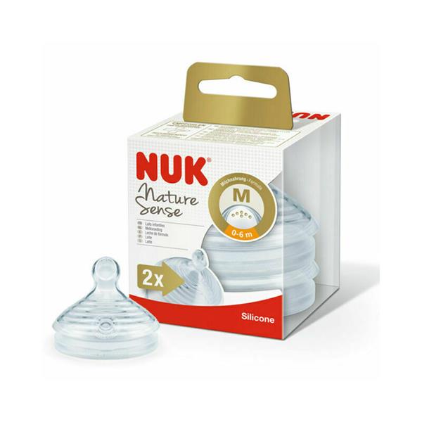 NUK 2 TETINES M SILICONE NATURE SENSE 0-6M