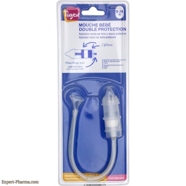 TIGEX MOUCHE BEBE PAR ASPIRATION DOUBLE PROTECTION
