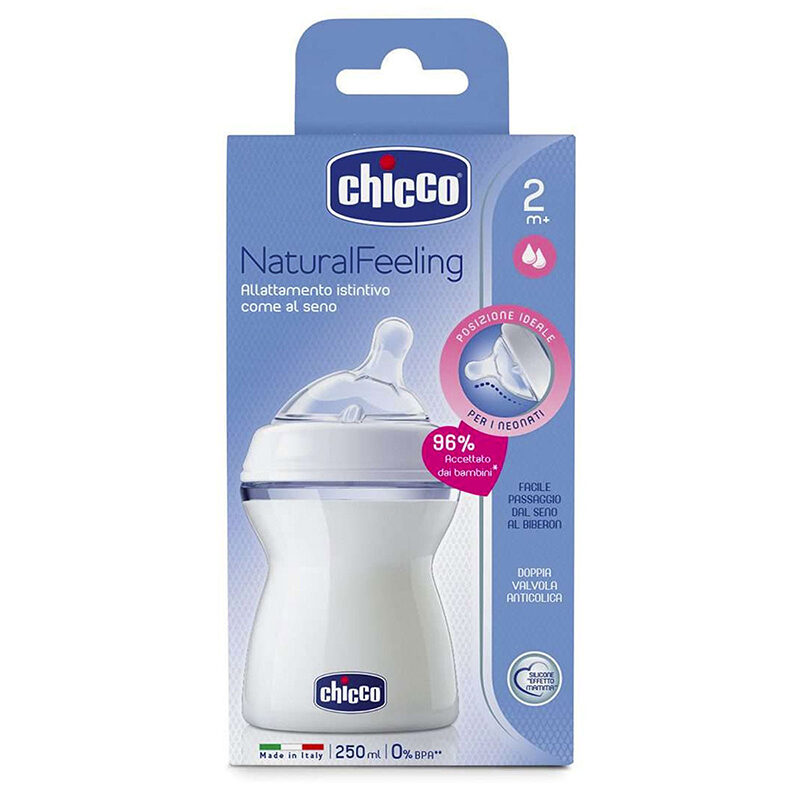 CHICCO BIBERON NATURAL FEELING 2M+ 250 ML 2M+ NEUTRE