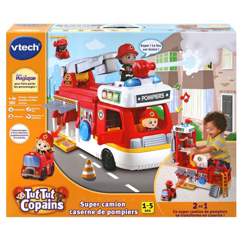 VTECH TUT TUT COPAINS SUPER CAMION CASERNE DE POMPIERS