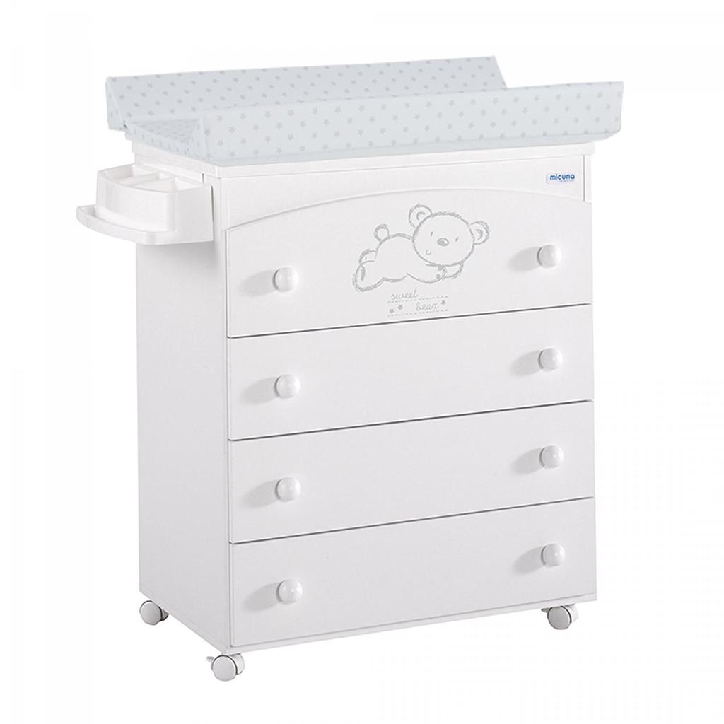 MICUNA COMMODE KOALA BLANC ETOILES GRIS