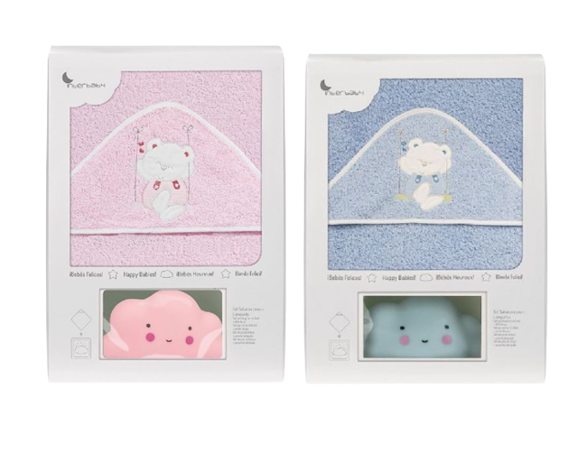 INTERBABY CAPE DE BAIN + VEILLEUSE