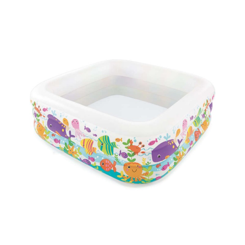 INTEX PISCINETTE HUBLOT CARREE 159/159/50 CM