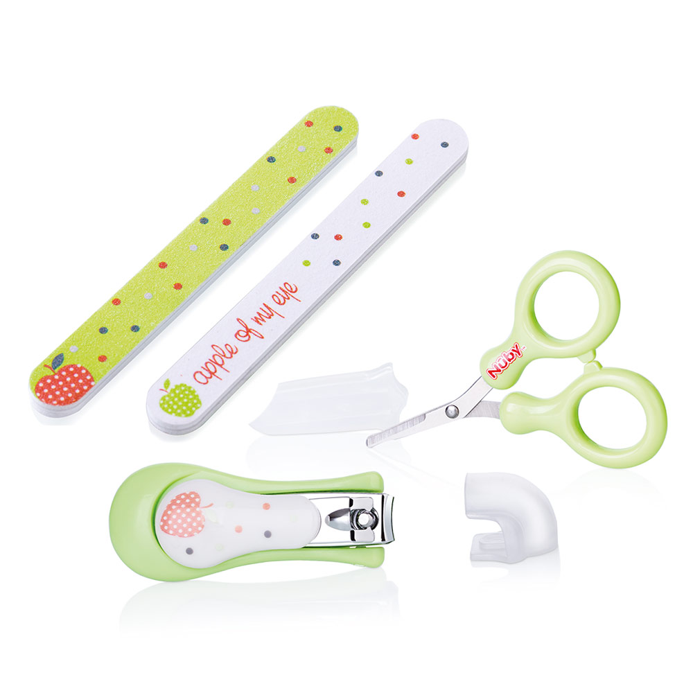 NUBY SET MANICURE EVOLUTIF LITTLE MOMENTS 0M+ VERT