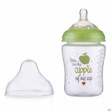 NUBY BIBERON TETINE ANTI COLIQUE 270 ML 0M+ VERT