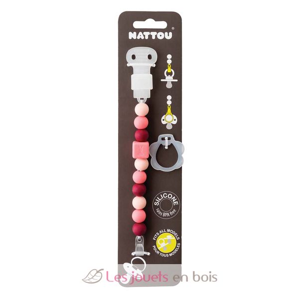 NATTOU ATTACHE SUCETTE EN SILICONE