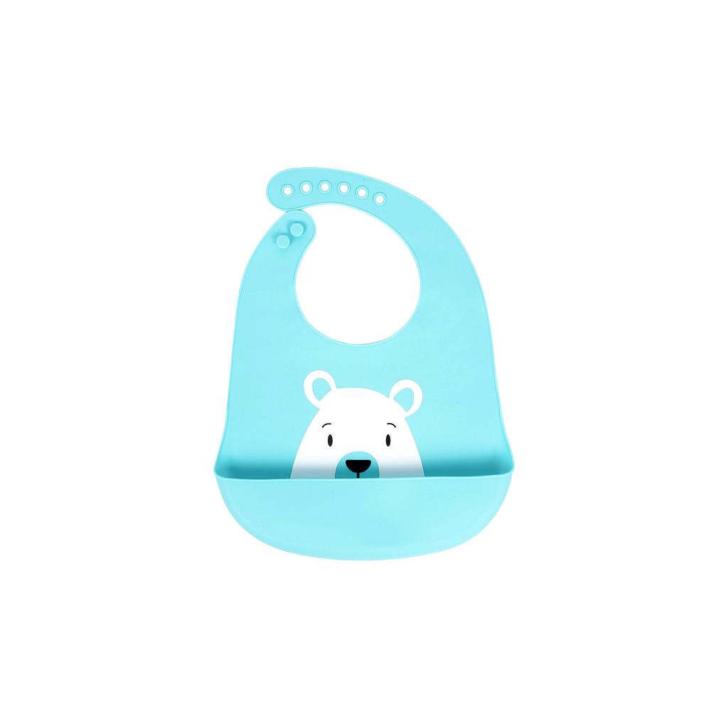 SEVEBEBE  BAVOIR EN SILICONE RAMASSE MIETTE BLEU