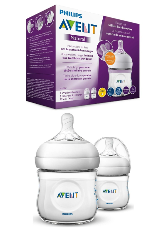 AVENT 2 BIBERONS NATUREL 260 ML 0m+