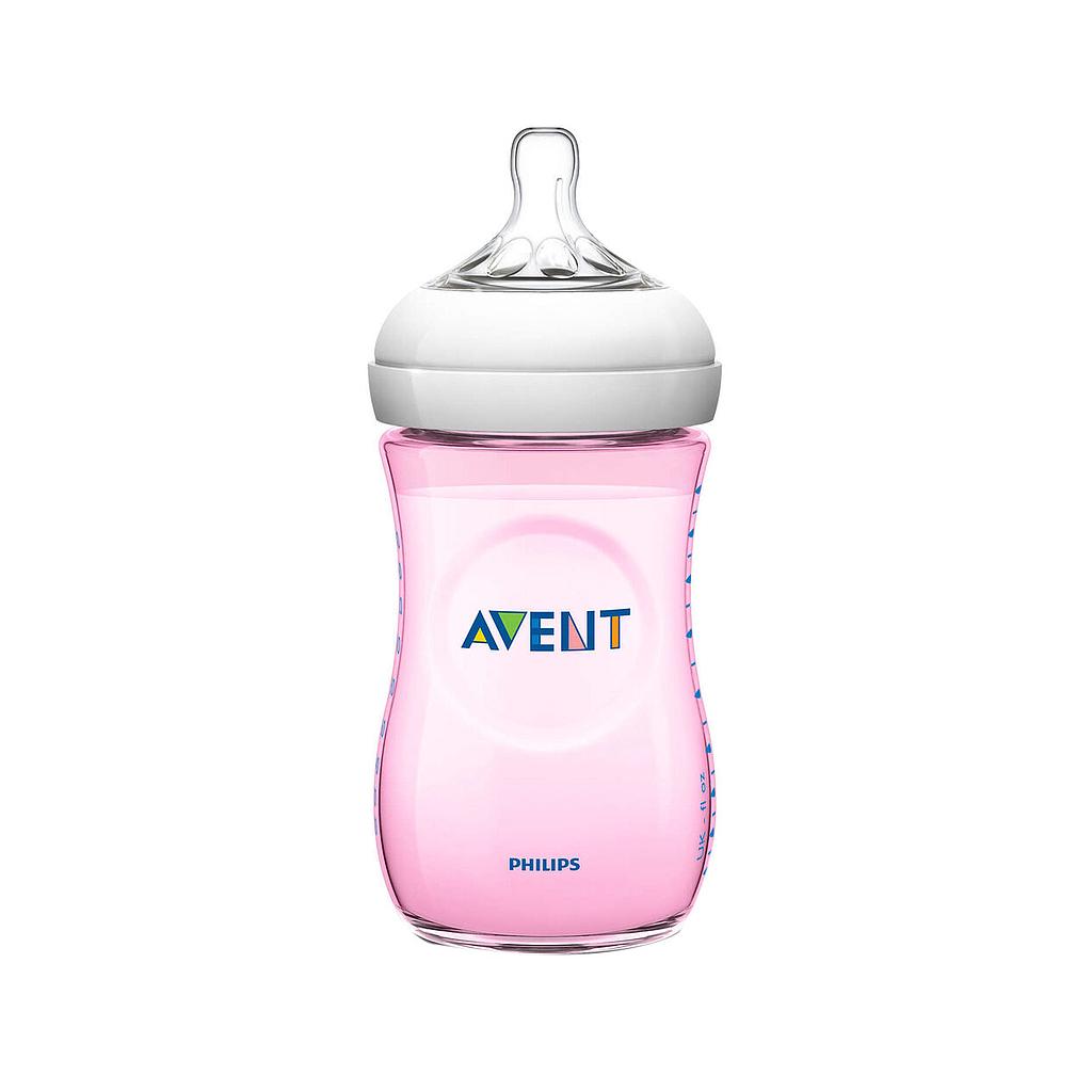 AVENT BIBERON NATUREL 260ML ROSE