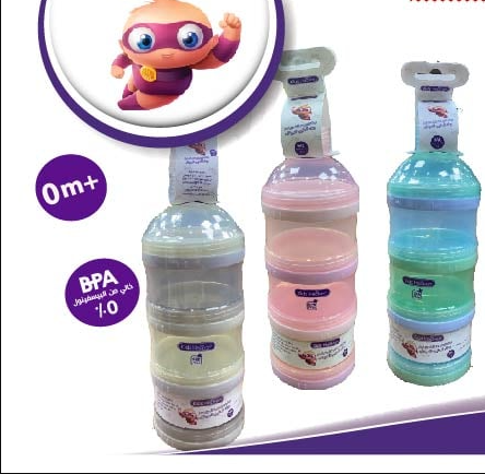 KIDS HEAVEN DOSEUR DE LAIT ROSE-VERT-GRIS
