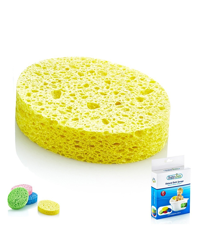 BABYJEM EPONGE DE BAIN JAUNE 0M+