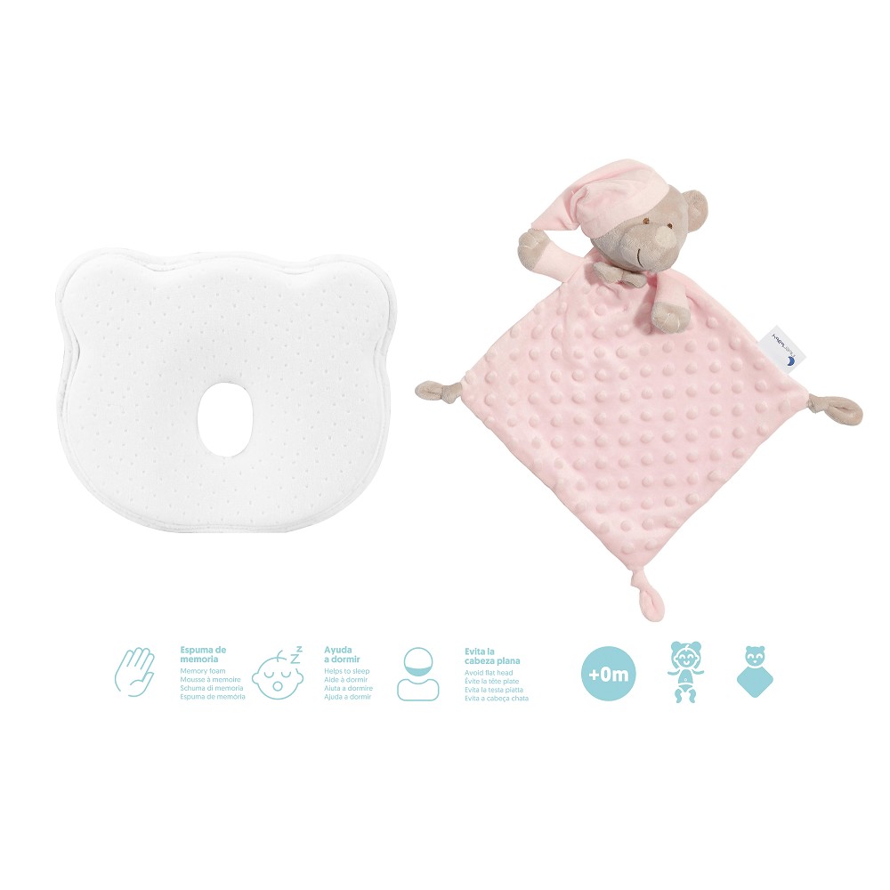 INTERBABY COFFRET COUSSIN + DOUDOU ROSE