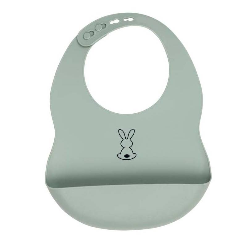 NATTOU BAVOIR EN SILICONE  VERT