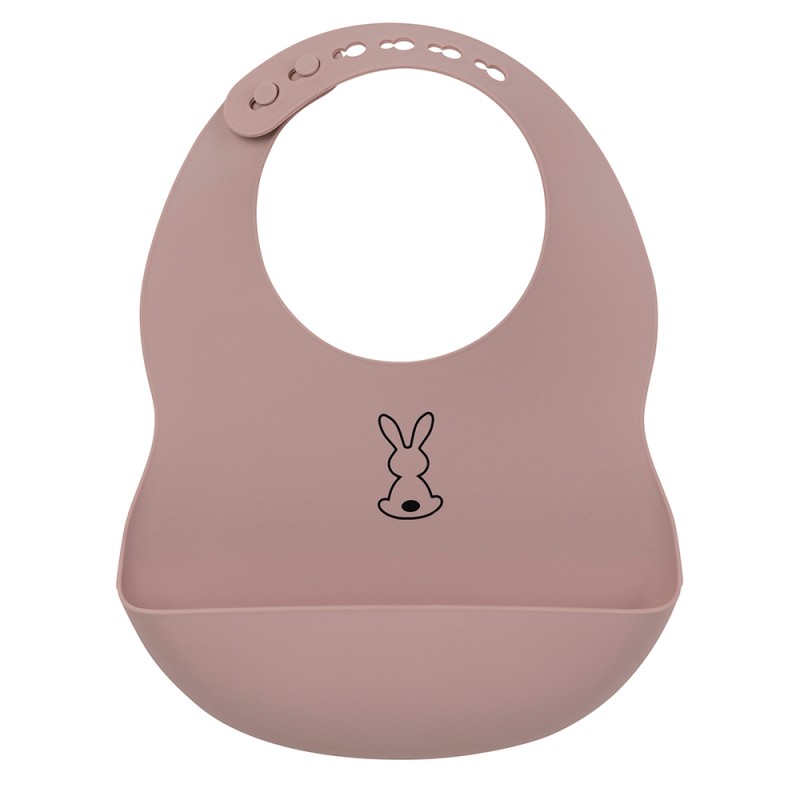 NATTOU BAVOIR EN SILICONE VIEUX ROSE