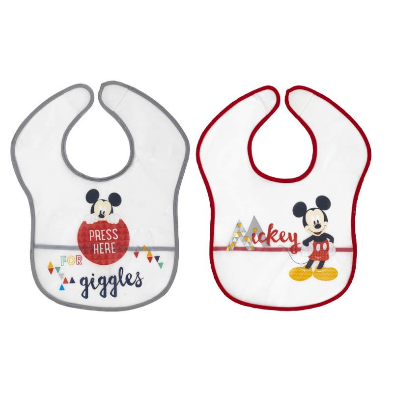 BABERO 2 BAVOIR IMPERMEABLE DISNEY MICKEY