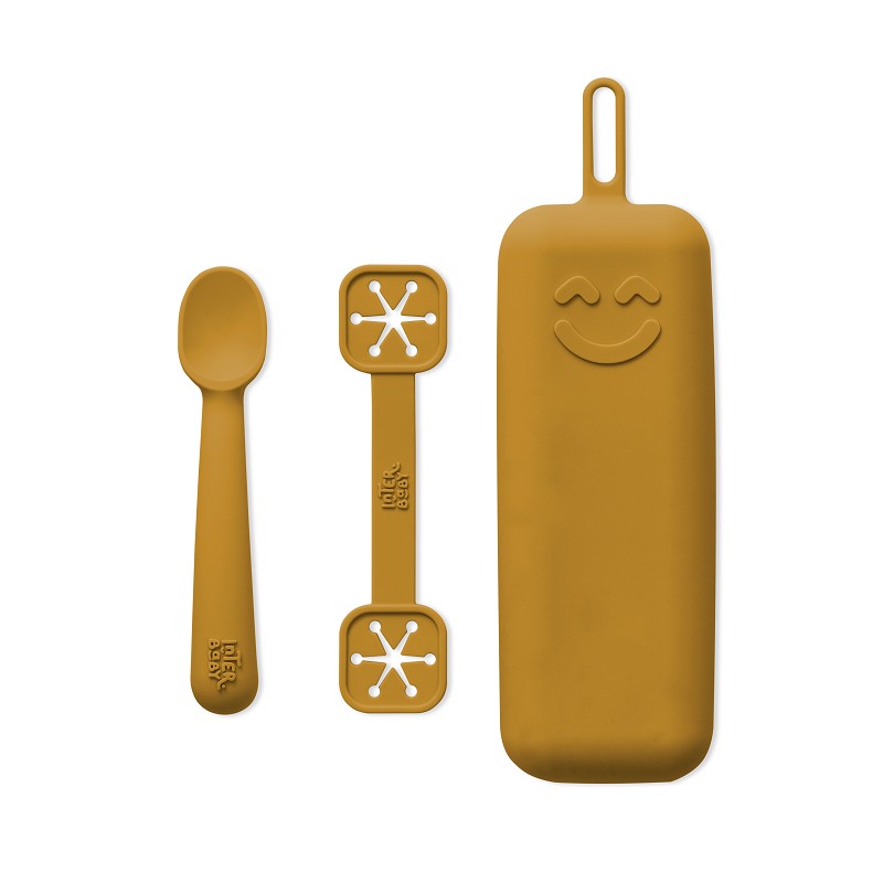 INTERBABY SET PORT BAVOIR + CUILLÈRE JAUNE