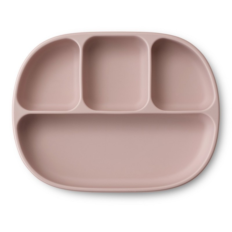 INTERBABY ASSIETTE VENTOUSE EN SILICONE ROSE