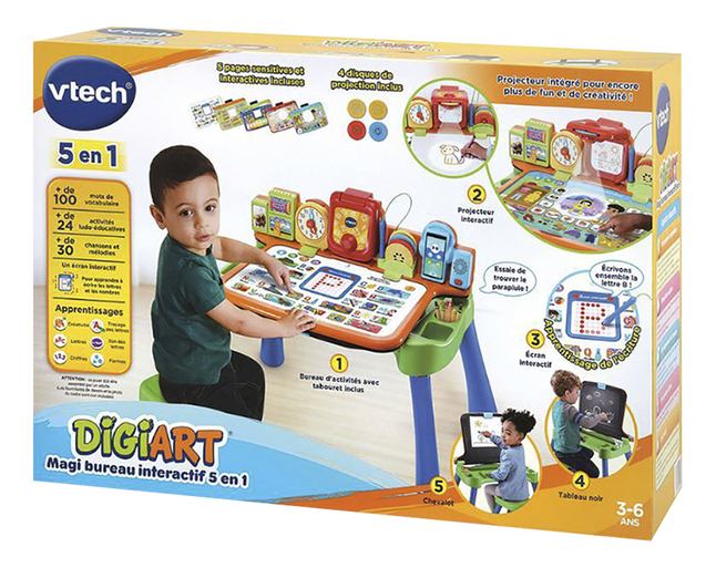 VTECH DIGIART MAGI BUREAU INTERACTIF 5EN1 BLEU